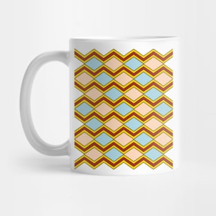 Zigzags and Diamonds Abstract Art Mug